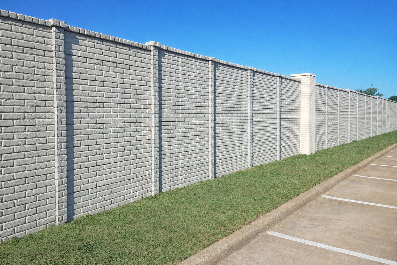 Concrete block walls