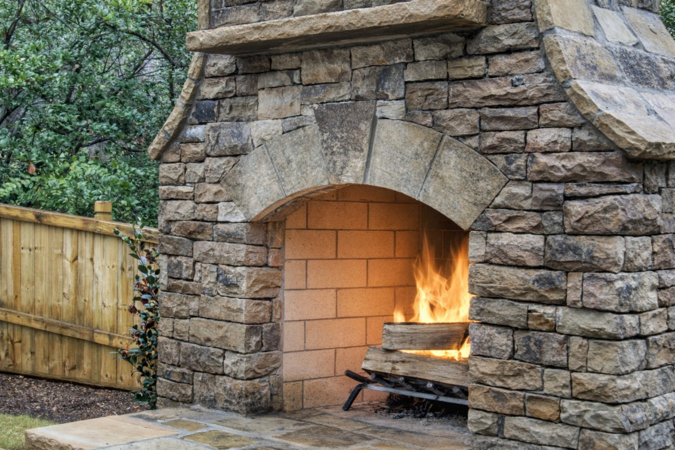 Fireplace installation